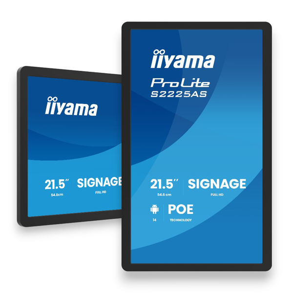 Picture of Iiyama 21.5 inch POE Small Format Signage Display Android OS